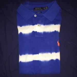 Blue/White/Orange Polo T-Shirt